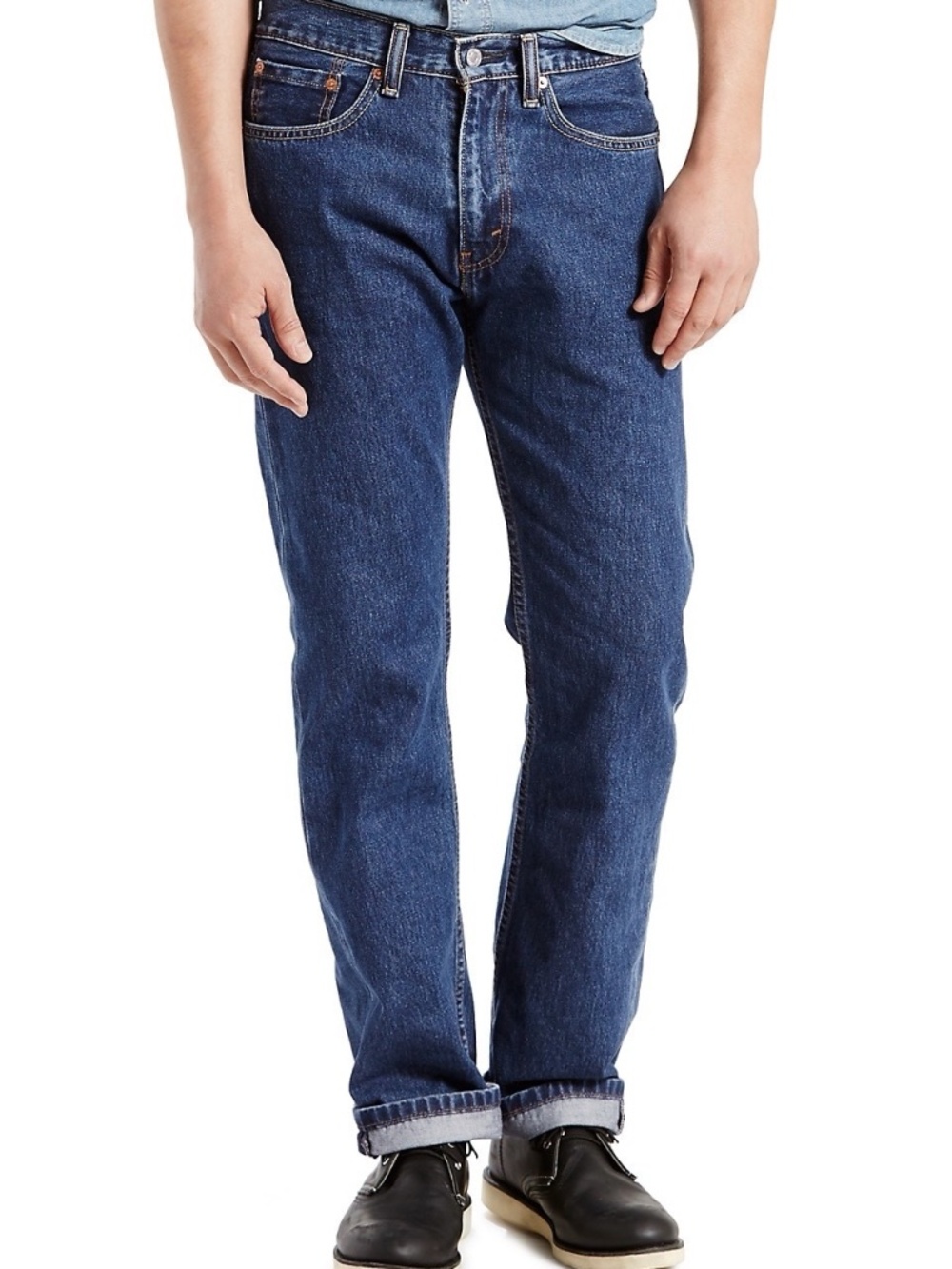 NWT Levi's 505 Regular Fit Straight Leg Jeans Blue Denim Mens 31 X 30